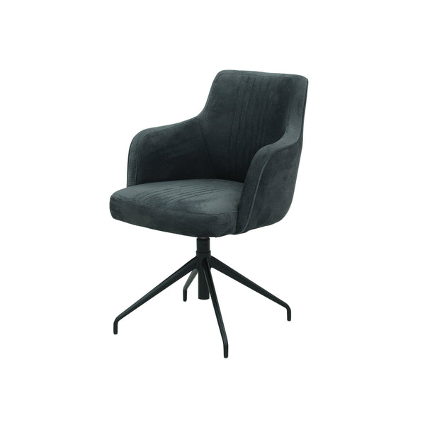 Height-adjustable chair in fabric or leather | Model SOHO