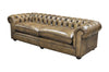Chesterfield Sofa aus natürlichem Büffelleder, Samt oder Stoff | Modell GYMA A