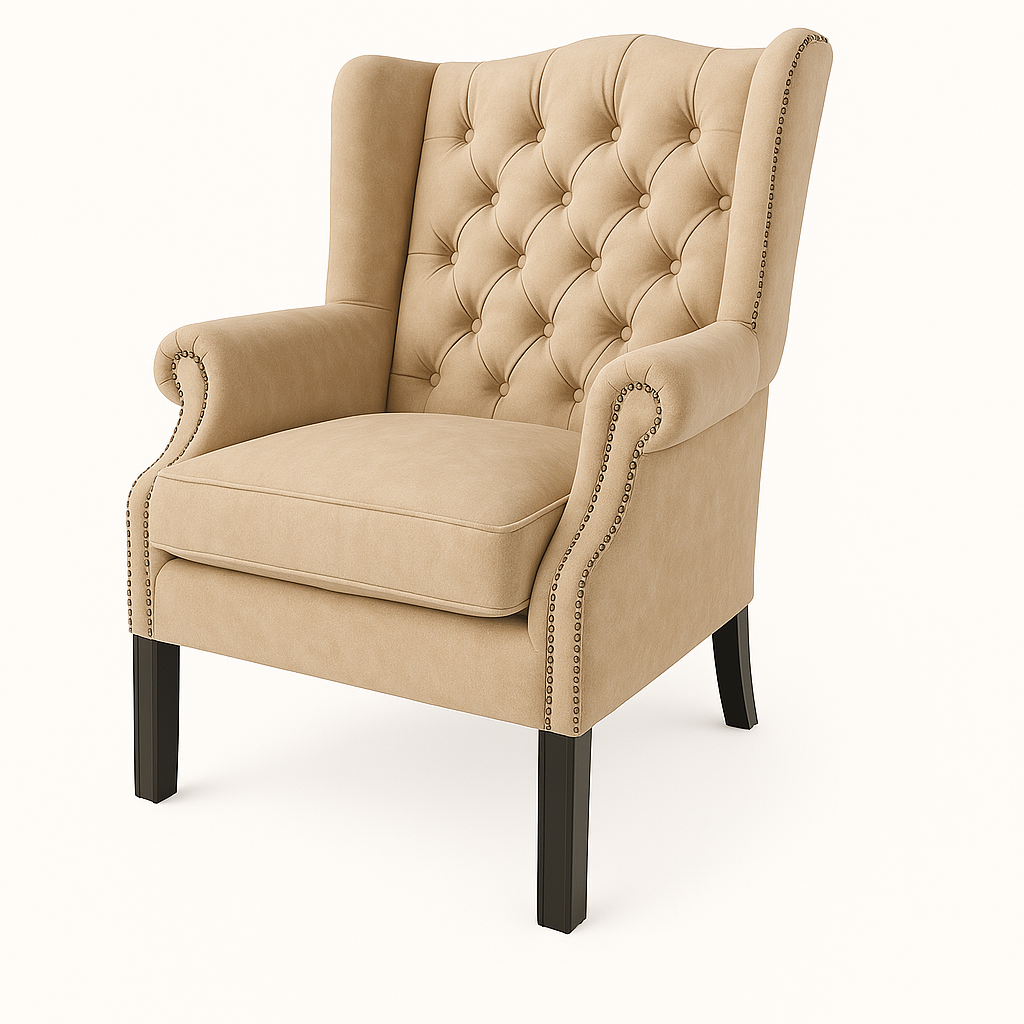 Chesterfield-Sessel aus Samt | Modell MIR