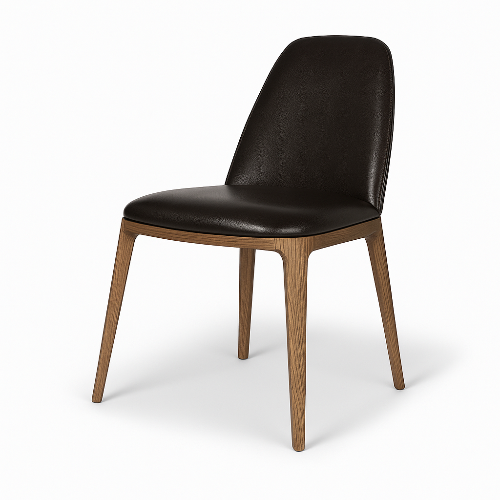 Stuhl aus Naturleder | Modell VIVI NA