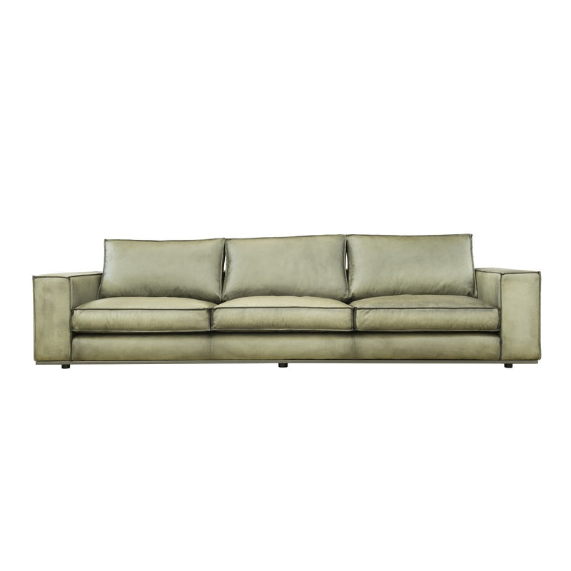 Elegantes und bequemes Sofa aus Büffelleder, Stoff oder Samt | Modell SENI D