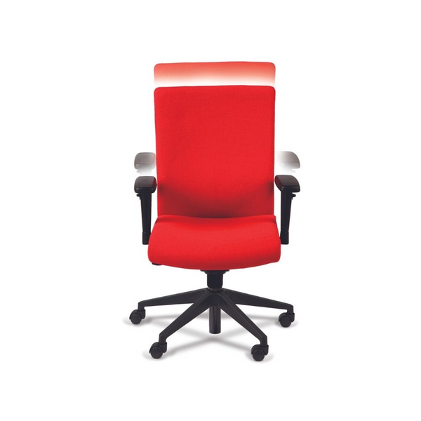 Ergonomischer Bürostuhl aus Stoff- oder Lederpolsterung mit Kunststoffarmlehnen | Modell KEO